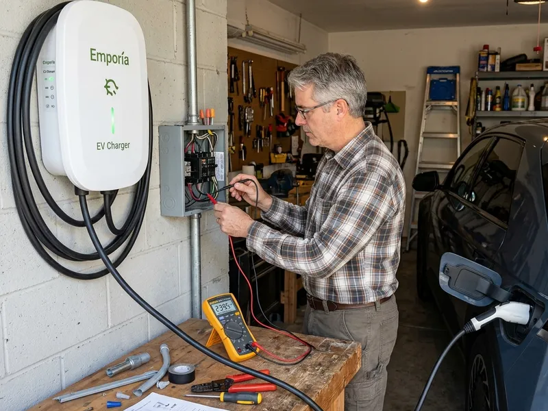 Disassembled Emporia EV Charger